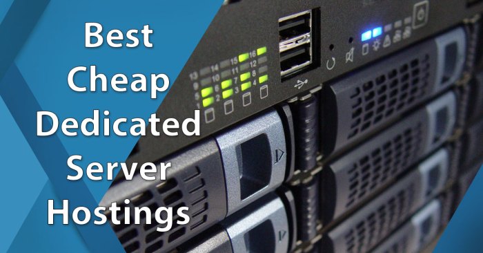 Low cost dedicated server hosting